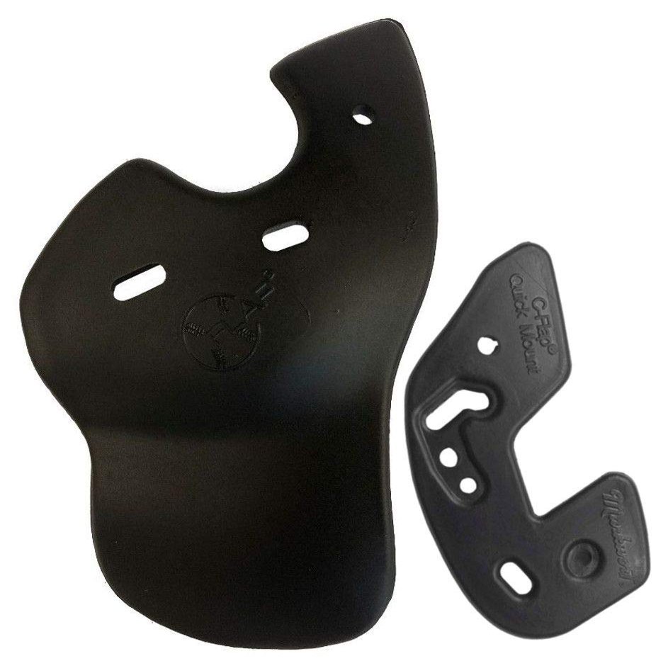 Markwort C Flap Jaw Protection w/Quick Mount (no Drill) - Left Hand Batter - Matte Black,CQM-LHBM-B
