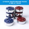 GSE Games & Sports Expert 2-1/8" (54 mm) Set of 8 Chrome Shuffleboard Pucks for Shuffleboard Table Accessories view 4
