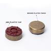GSE Games & Sports Expert 2-5/16" (59 mm) Set of 8 Bronze Shuffleboard Pucks for Shuffleboard Table Accessories view 2