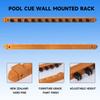 6/8/12 Pool Cue Wall Mounted Rack. Billiard Cue Sticks Wall Rack (Several Colors Available) (12 Cue - Oak) view 4
