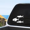 Beach Cuisine Vinyls Mako Shark Fish Species - Vinyl Decal - White Sticker 8 inches for Car Windows, Any Non-Porous Surfaces (12) view 1
