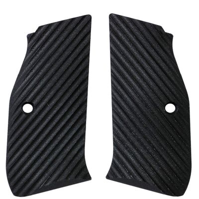 LOK Grips CZ Shadow 2 Palm Swell Ridgebacks G10 Grips Solid Black