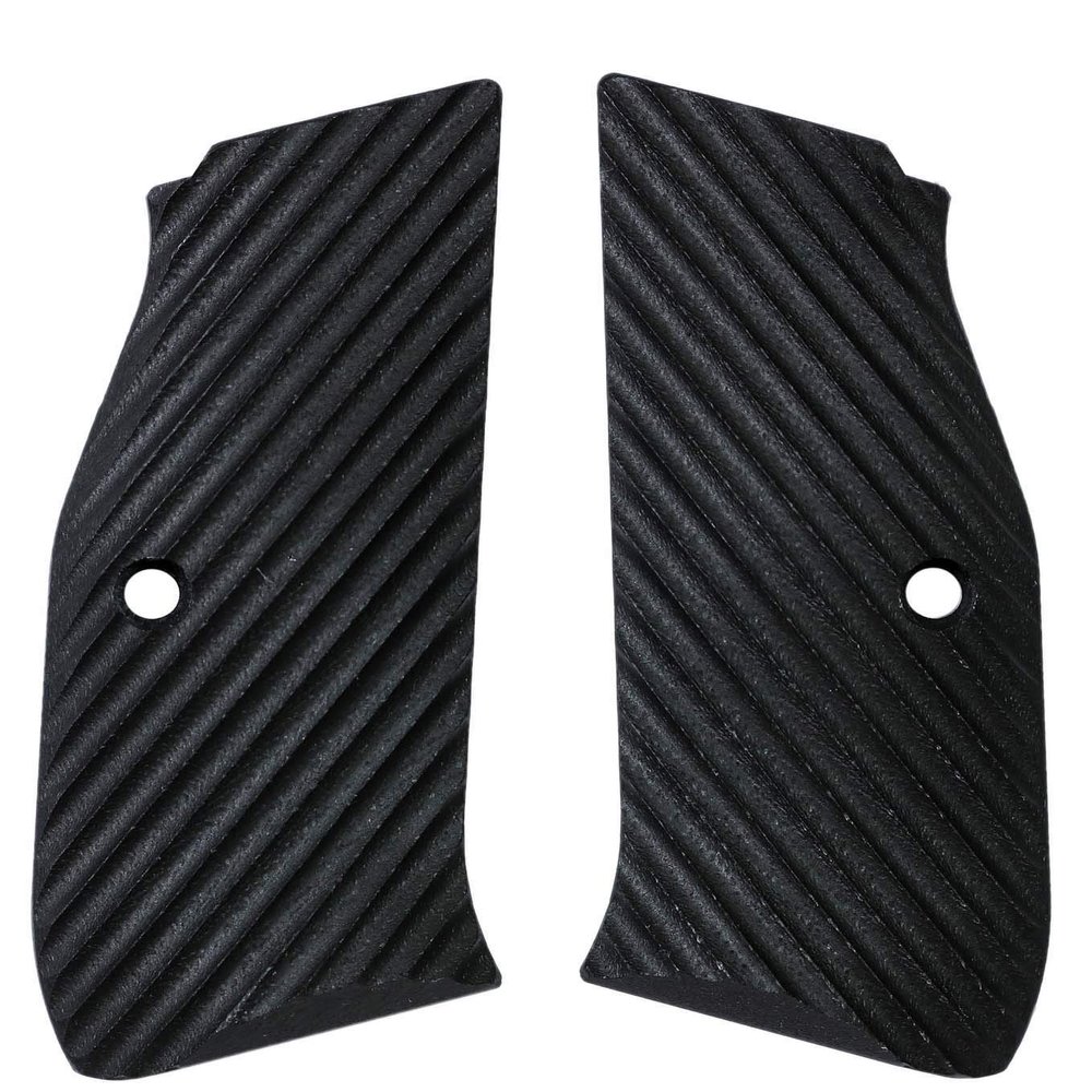 LOK Grips CZ Shadow 2 Palm Swell Ridgebacks G10 Grips Solid Black