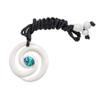 81stgeneration Hand-Carved Bone Paua Shell Double Koru Spiral Pendant Necklace - Adjustable Cord Surfer Necklace for Men - Women's Maori-Style Amulet - Tribal Handmade Statement Jewelry view 2