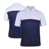 Monterey Club Men's Champion Colorblock Polo Shirt #1199 (Navy/White/Red, Small) view 1