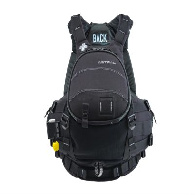 Astral GreenJacket Life Jacket - Comfortable USCG Type V PFD Adult Life Vest for Rescue, Sea, SUP, & Whitewater - Midnight Black - Small/Medium