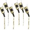 NYE Gold FOIL Champagne Bottles W Tassle - Party Decor - 6 Pieces view 1