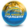 Strikeforce Bowling NFL Los Angeles Chargers On Fire Undrilled Bowling Ball view 1