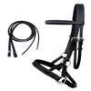 Challenger Tack English Western Horse Leather Bitless Bridle Sidepull Halter Reins Brown 7701BKC view 1