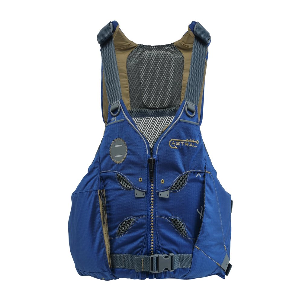 Astral V-Eight Fisher Life Jacket - High-Ventilation USCG Type III PFD Adult Life Vest for Fishing & Touring - Storm Navy - Large/X-Large