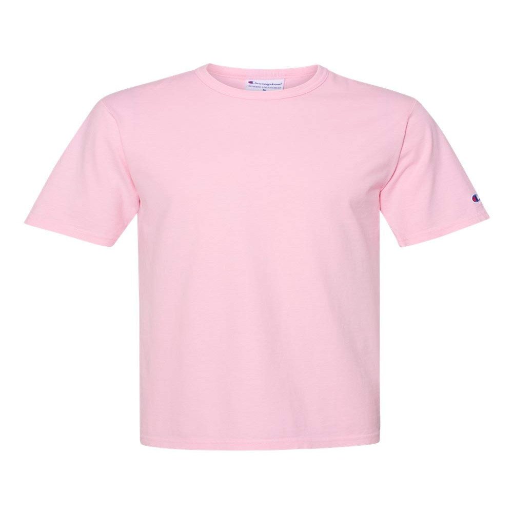 Champion Garment Dyed Short Sleeve T-Shirt M Pink Candy