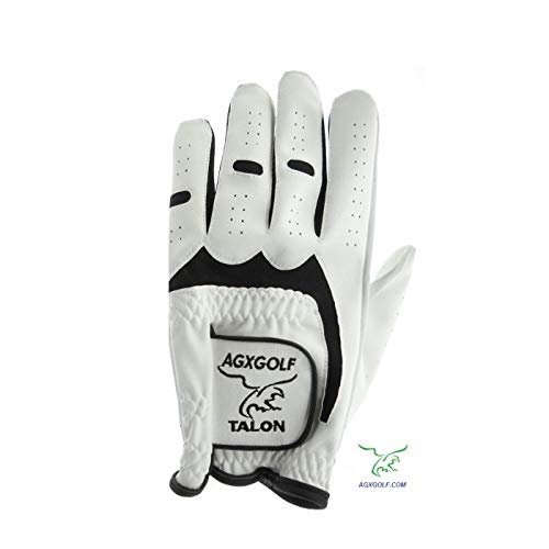 AGXGOLF Six Pack Dura-Grip Men's Left Hand Size Large Cabretta Leather Golf Gloves for Men Who Golf Right Handed