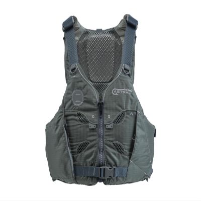 Astral V-Eight Fisher Life Jacket - High-Ventilation USCG Type III PFD Adult Life Vest for Fishing & Touring - Pebble Gray - Large/X-Large