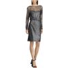 American Living Womens Floral Lace Cocktail Dress, Metallic, 12 view 1