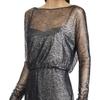 American Living Womens Floral Lace Cocktail Dress, Metallic, 12 view 2