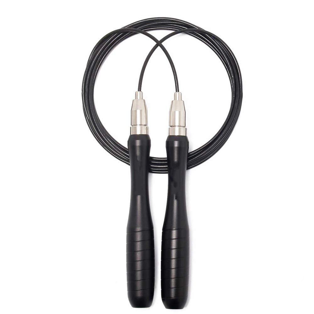 lliang Skipping Rope Fitness Speed Jump Rope Self-Locking Adjustable Metal Skipping Ropes for Workout Jumping Training