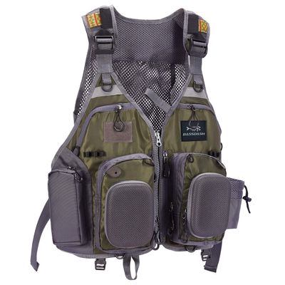 BASSDASH Fly Fishing Vest Multi Pocket Waistcoat Adjustable Size Gifts for Men Women