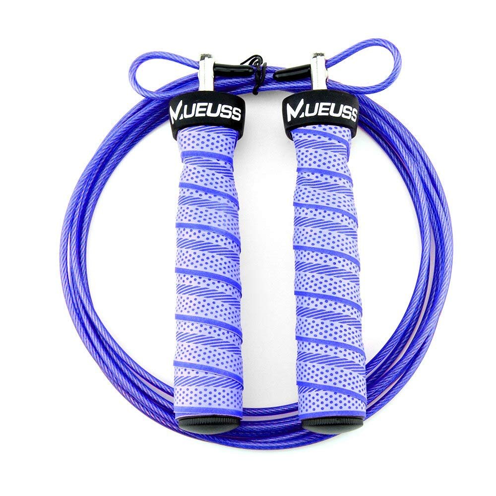 lliang Skipping Rope High Speed Jump Rope Professional Adjustable Skipping Rope with Portable Bag Skip Rope Anti-Slip Handle for Double Under