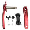 BNVB Bike Crank Arm Set 170mm 106 BCD Mountain Bike Crank Set with Bottom Bracket Crank and Chainring Bolts for MTB BMX Road Bicyle, Compatible with Shimano, FSA, Gaint (Red) view 1