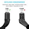 UBULLOX Bike Chain Lock 3FT 5-Digit Combination Bike Locks Anti-Theft Bicycle Lock 6mm Thick Resettable Steel Chain for Bicycle, Motorcycle, Scooter, Gate, Fence view 2