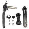 BNVB Bike Crank Arm Set 170mm 105 BCD Mountain Bike Crank Set with Bottom Bracket Crank and Chainring Bolts for MTB BMX Road Bicyle, Compatible with Shimano, FSA, Gaint (Black) view 1