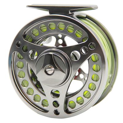 ANGLER DREAM Fly Fishing Reel wih Line Combo WF Floating Line 3WT Fly Reel Preloaded Fly Line Spool 3/4WT Large Arbor CNC Machinesed Fly Reel