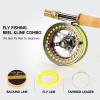 ANGLER DREAM Fly Fishing Reel wih Line Combo WF 3WT Fly Reel Preloaded Fly Line Spool 3/4WT Fly Reel view 4