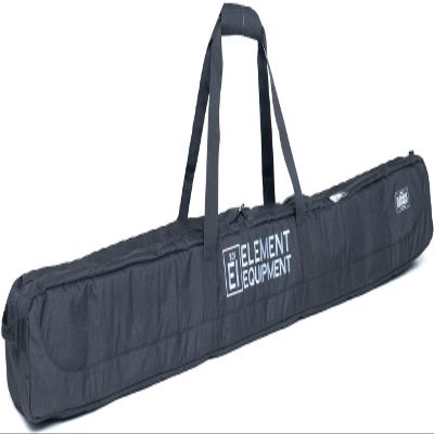 Element Equipment Deluxe Padded Ski Bag Single - Premium High End Travel Bag Black Ripstop 190