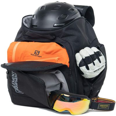 Element Equipment Ultimate Boot Bag Snowboard Ski Backpack Black Ripstop NanoWeave