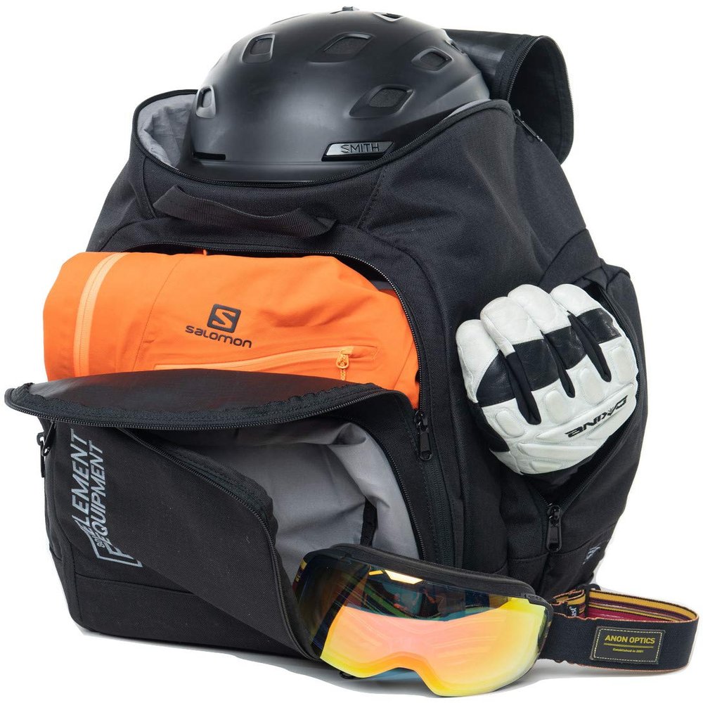 Element Equipment Ultimate Boot Bag Snowboard Ski Backpack Black Ripstop NanoWeave