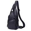 Hebetag Leather Sling Bag Crossbody Backpack for Men Women Outdoor Travel Shoulder Chest Pouch Casual Hiking Pack view 1