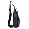 Hebetag Leather Sling Bag Crossbody Backpack for Men Women Outdoor Travel Shoulder Chest Pouch Casual Hiking Pack view 2