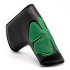 Barudan Golf Shamrock Clover Blade Putter Cover Headcover Club Protector with Magnet Closure fits Blade Style putters (Black) view 2