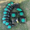 Barudan Golf Shamrock Clover Blade Putter Cover Headcover Club Protector with Magnet Closure fits Blade Style putters (Black) view 4