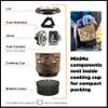 Jetboil MiniMo Portable Stove with Adjustable Heat Control for Camping and Backpacking, Propane/Isobutane Burner with Cooking Cup, Camo view 4