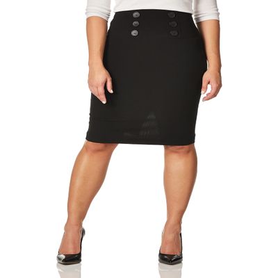 A. Byer Pencil Skirt Pitch Black