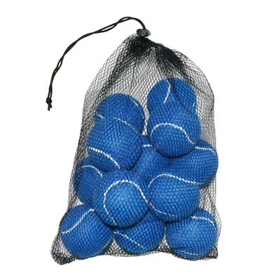 URBEST Tennis Balls, 12 Packs Training Tennis Balls Practice Balls for Novice Player, Pet Dog Playing Balls with Mesh Carry Bag (Navy Blue)