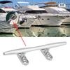 6 Inch Boat Cleat,316 Stainless Steel Boat Dock Deck Rope Cleat Hollow Base Bollard view 3