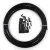 Farbetter Lined Bicycle Bike Derailleur/Shift Cable Housing, 4mm x 50ft, Including 50 PCS Cable End Caps Kit, The Most Trusted DIY Set for SRAM/Shimano Mountain Bike Road Bike (Black) view 1