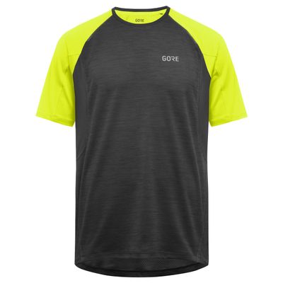 GORE WEAR Men's R5 Shirt, Black/neon Yellow, XS
