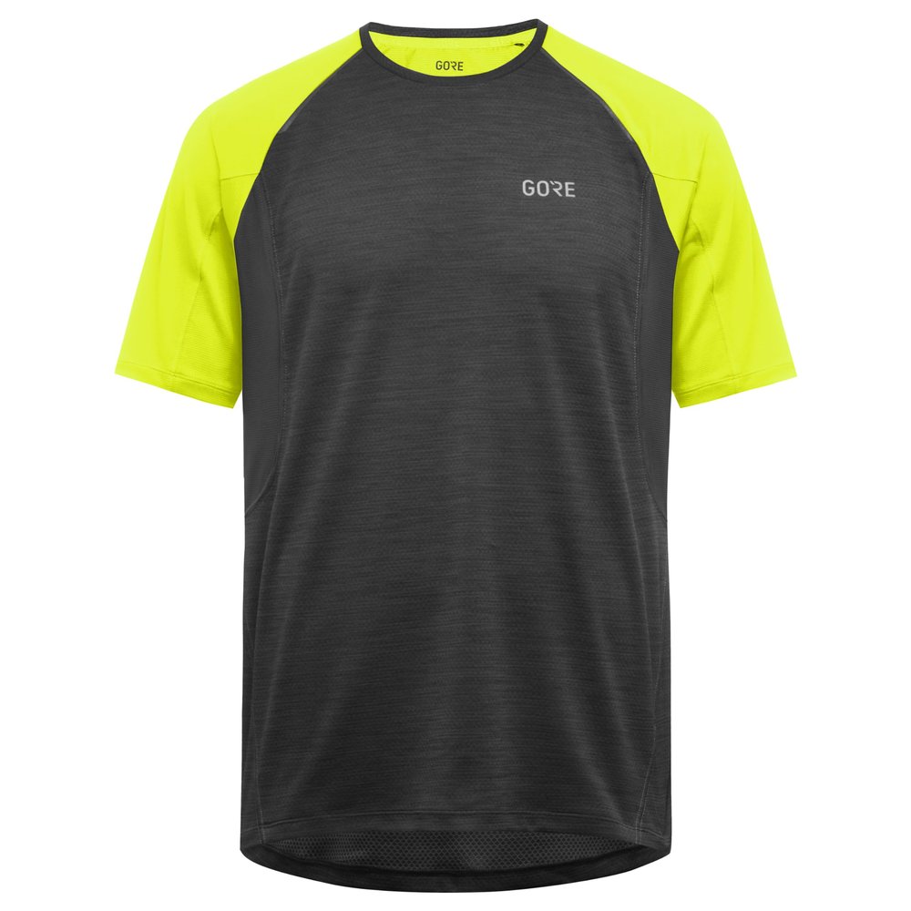 GORE WEAR Men's R5 Shirt, Black/neon Yellow, XS