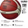 Molten BG4500 Basketball, Match Ball, BBL & WBBL, FIBA Approved, Premium Composite Leather, Indoor Play, Orange/Ivory, Size 7, Suitable for Boys Age 14 & Adult view 2