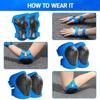 Kids Protective Gear Set Wemfg Knee Pads for Kids 7-13 Years Toddler Knee and Elbow Pads with Wrist Guards 3 in 1 for Skating Cycling Bike Rollerblading Scooter(Blue) view 4