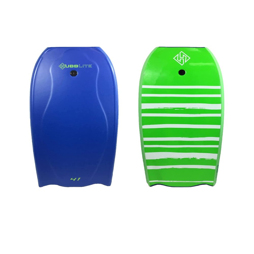 Hubboards Bodyboard Hubb Lite Polystyrene (EPS) - Light Blue/White/Blue - 42-Inch