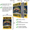 Denver Nuggets New Skyline Logo Double Sided House Banner Flag view 3