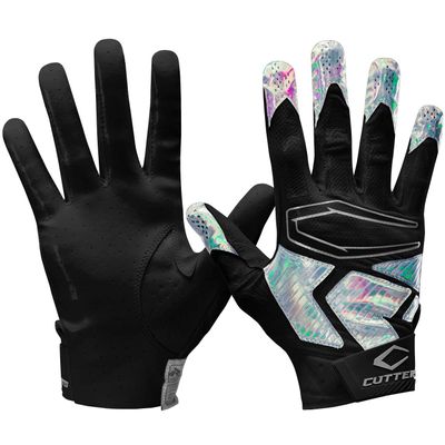 Cutters Rev Pro 4.0 Receiver Glvs Blk/Silver Chrome Iridescent A/XL (S500-0121IR-35)