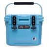 CAMP-ZERO 10L-10.6 Quart Portable Hard Cooler Ice Chest, Perfect for Drinks, Lunch, Beach, Picnics, Boating, Camping and Travel with 2 Molded-in Cup Holders and Folding Aluminum Handle view 1