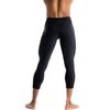 CompressionZ Men's Compression Pants for Workout, Sports|Base Layer Running Tights Leggings (Capri 3/4, Black, Large) view 2