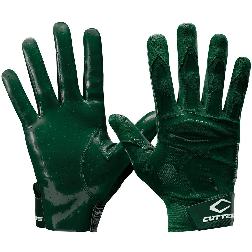 Cutters Rev Pro 4.0 Receiver Glvs Solid Dk Green A/L (S500-S-08-34)