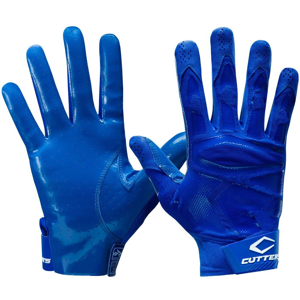 Cutters Rev Pro 4.0 Receiver Glvs Solid Royal A/XXXL, Royal Blue (S500-S-10-37)